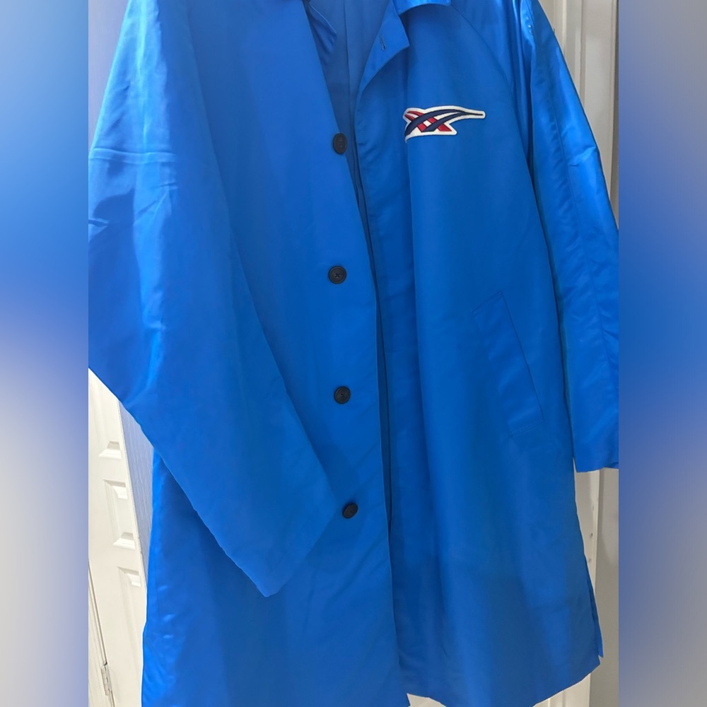 Onitsuka Tiger Electric Blue Nylon Twill Coat - Picture 6 of 8
